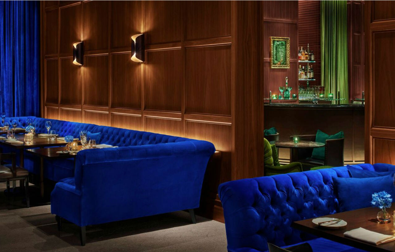 The Times Square Edition New York Luaran gambar The bar at the London Edition